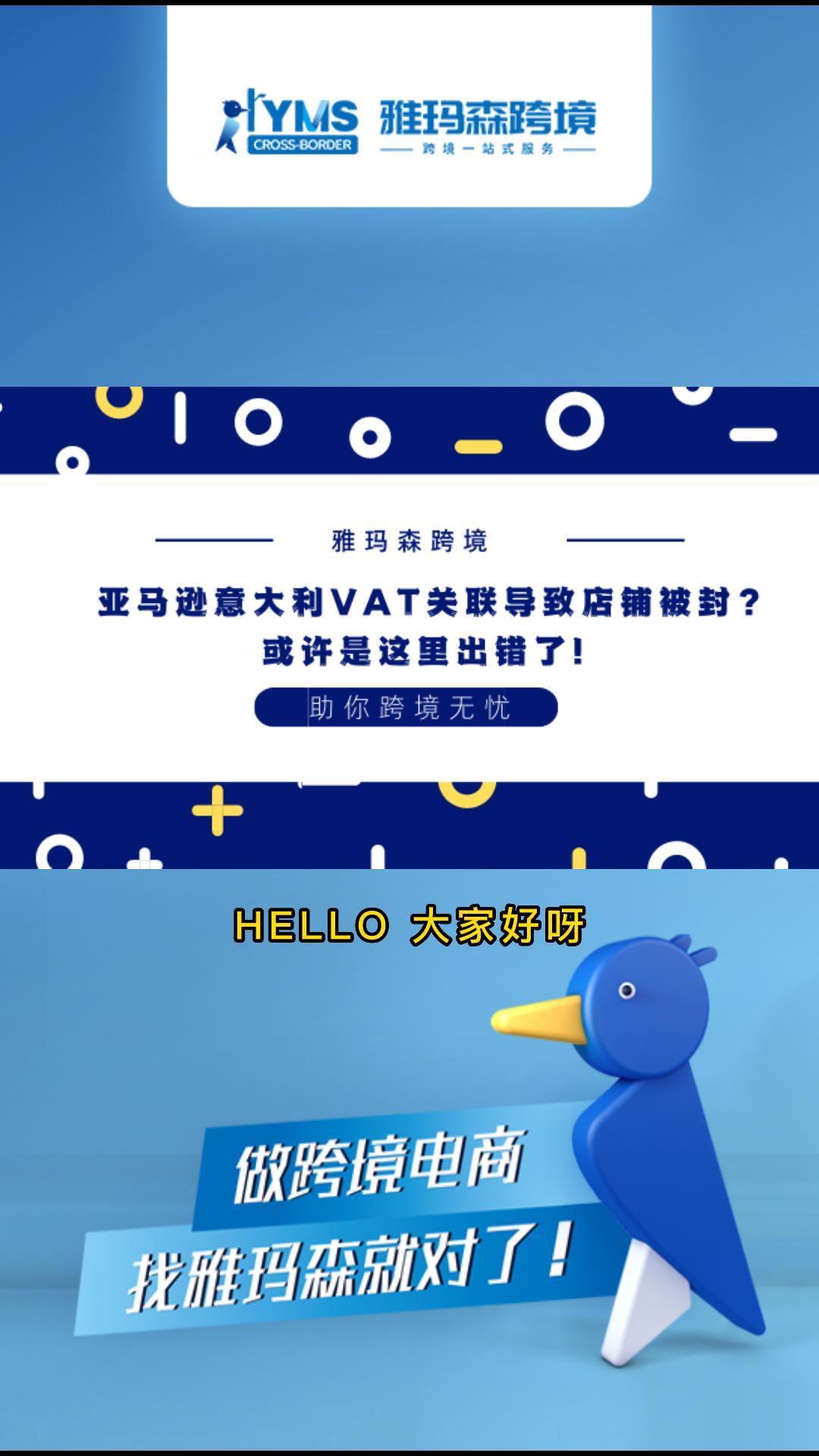 亚马逊意大利VAT关联导致店铺被封的原因