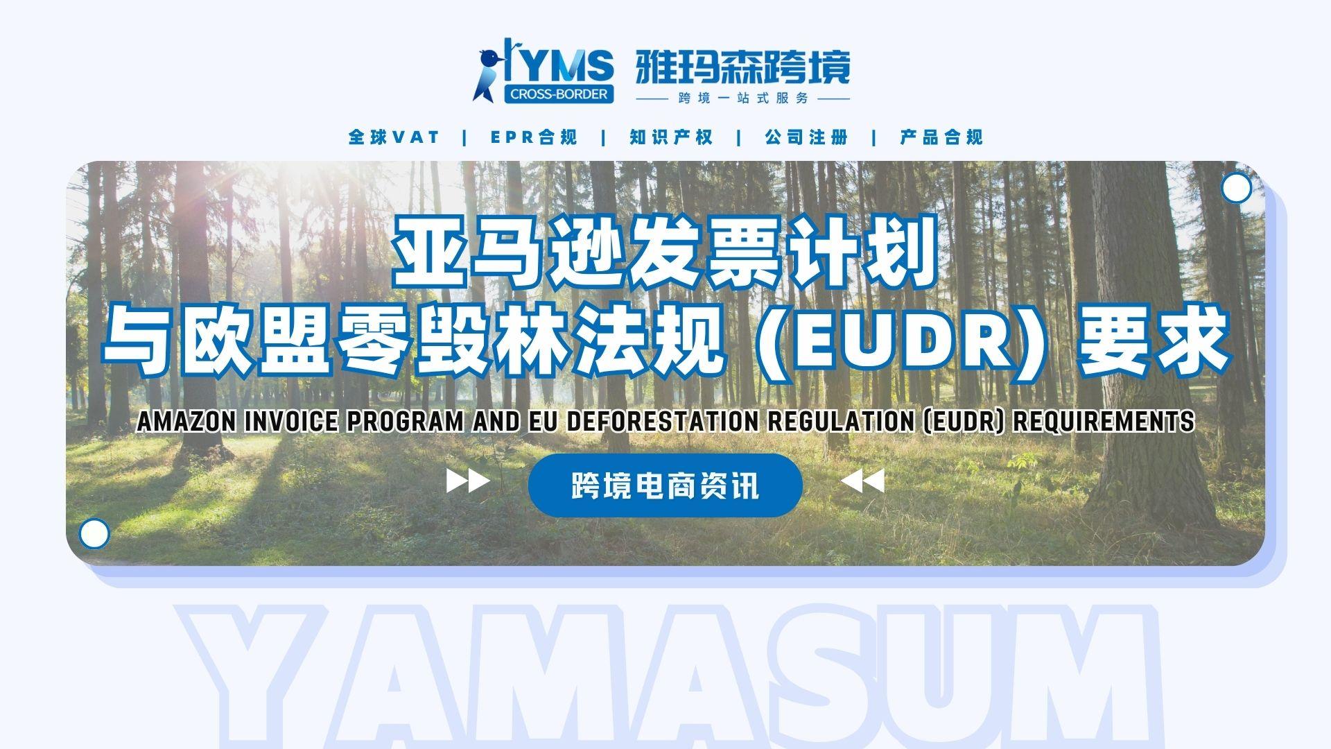 亚马逊发票计划与欧盟零毁林法规 (EUDR) 要求